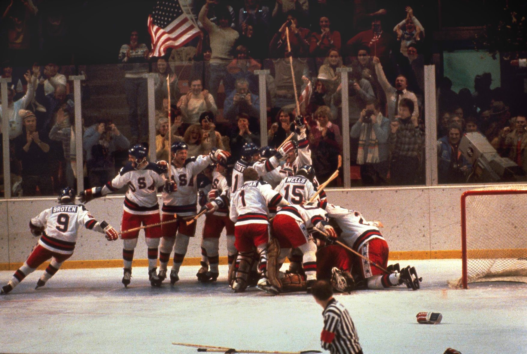 USA Wins Against Soviet Union in Ice Hockey